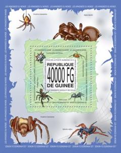 GUINEA 2013 SHEET SPIDERS WILDLIFE