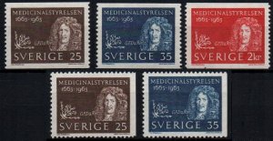Sweden # 629 - 633 MNH