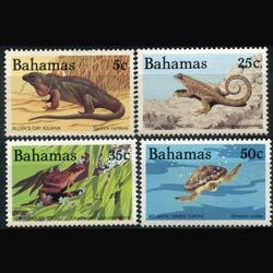 BAHAMAS 1984 - Scott# 564-7 Reptile Set of 4 NH