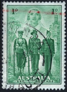 Australia SC#184 1d Nurse, Sailor, Soldier, and Aviator (1940) Used