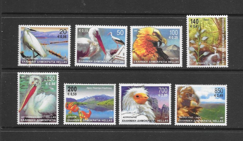 BIRDS - GREECE #1993-2000  MNH