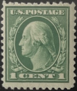 Scott #498 1917 1¢ George Washington unwatermarked flat plate perf. 11 MNH OG