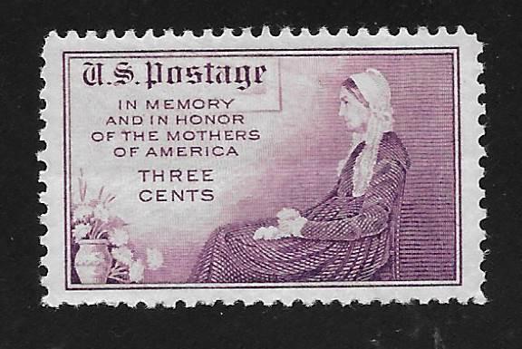 SC# 737 - (3c) - Whistler's Mother perf 11x10.5, MNH single