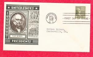 #813 Martin Van Buren - Staehle Cachet - EB11