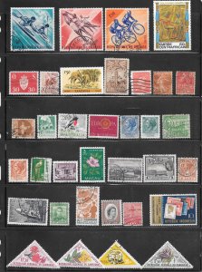 WORLDWIDE Page #736 of Used Stamps Mixture Lot Collection / Lot