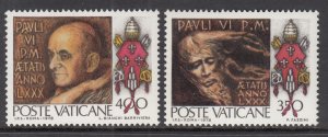 Vatican City 630-631 MNH VF