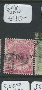 MALAYA PERAK (PP0710B) SURCH QV  2C  SG  18    VFU 