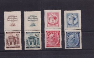 SA28a Czechia, Bohemia and Moravia 1941 Death of Mozart, stamps with label