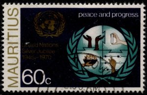 Mauritius 375 Peace and Progress Mint CV$0.30