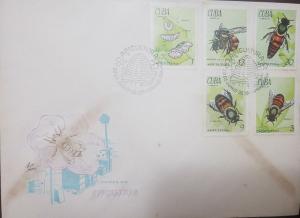 L) 1971 CUBA, BEES, BEEKEEPING, NATURE, FDC