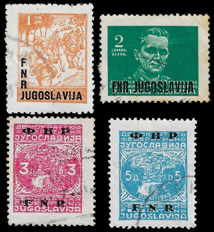 Yugoslavia 1950 Sc 286-89 U vf sm flaws