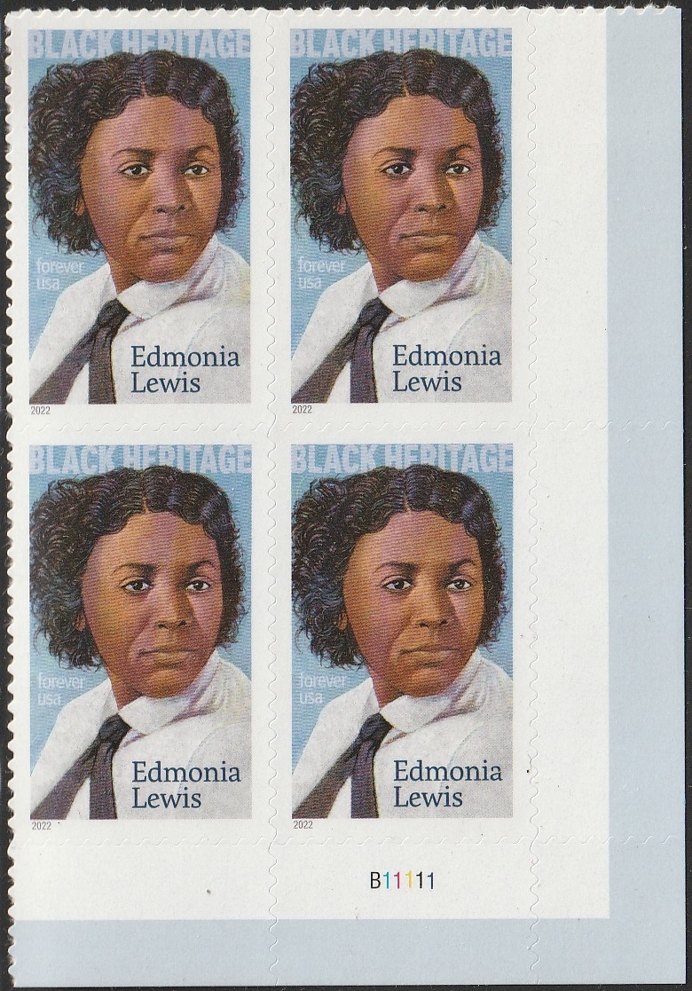 5663 MNH LR PB(4) Black Heritage, Edmonia Lewis, sculptor no per item