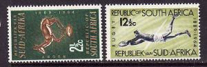 South Africa-Sc#301-2-unused NH set-Sports-Rugby Board-1964-