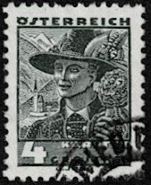 1934 Austria Scott Catalog Number 356 Used