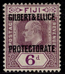 GILBERT AND ELLICE ISLANDS EDVII SG6, 6d dull & bright purple, M MINT. Cat £25.