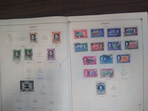 collection on pages Iran 1940-55 FW: CV $316