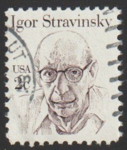 SC# 1845 - (2c) - Igor Stravinsky, Used Single