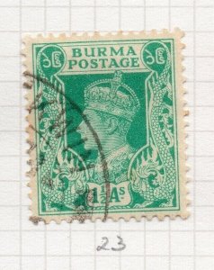 Burma 1938 GVI Issue Fine Used 1.5a. NW-203308