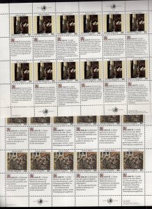 UN Modern(Most 1988-93) MNH Lot Sheets, Sets, etc. Mostly N.Y. Office CV$200-225