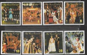 Equatorial Guinea  Complete set of 8 - Silver Jubilee of Queen Elizabeth II