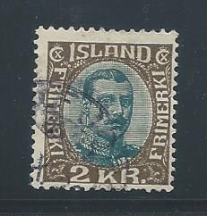 Iceland 127 used, 2018 CV $35.00