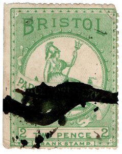 (I.B) Cinderella : Private Carrier - Bristol Parcel Delivery Company 2d (1887) 