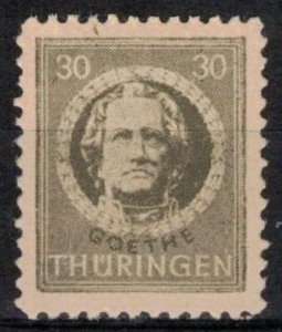 Germany - Russian Zone - Thuringia - Scott 16N8 MH