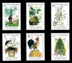 Nauru 2005 - Christmas, Hans Christian Andersen Stories - Set of 6v - 537-42 MNH