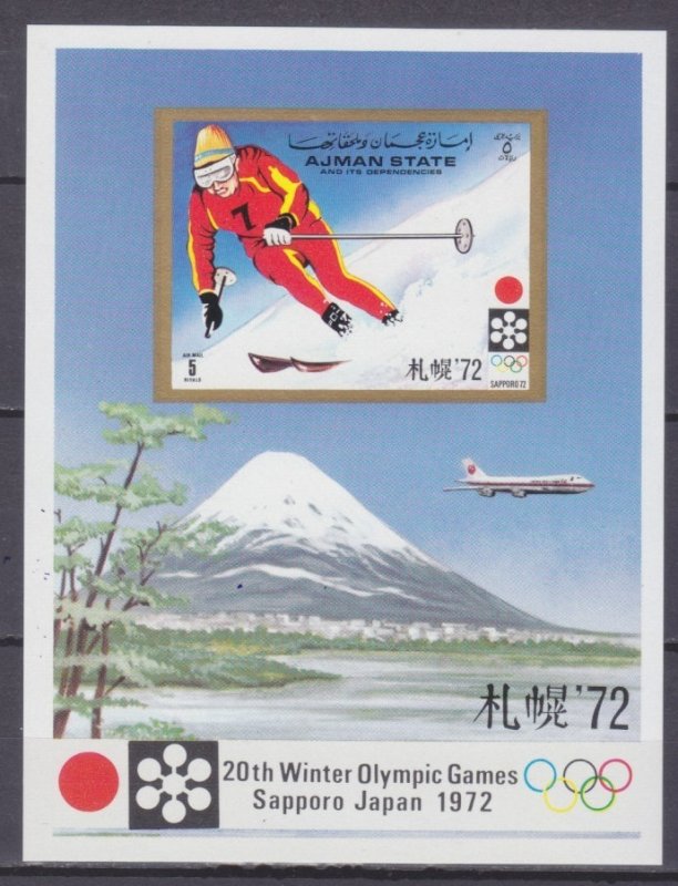 1972 Ajman 1235/B335b 1972 Olympic Games in Sapporo 10,00 €