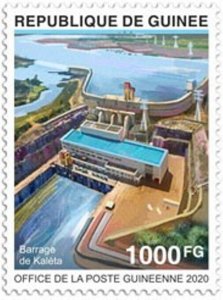 Guinea - 2020 Kaleta Dam Hydropower Plant - Stamp - GULC200202a