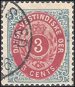 Danish West Indies 6f Used... SCV $350.00 (for mint)