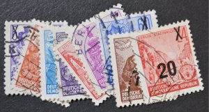 DDR Sc # 216-223A, VF Used