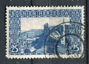 BOSNIA; 1906 early Pictorial issue fine used hinged 25h. value