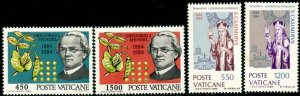 VATICAN Sc#729-732, 749-51 1984 Three Different Complete Sets OG Mint NH