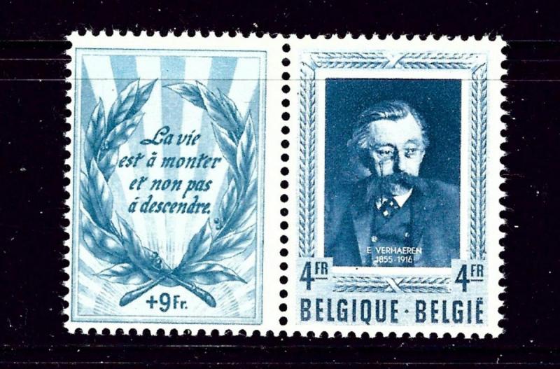 Belgium B521 MLH 1952 issue with label