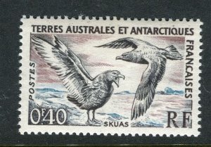 FRENCH COLONIES; ANTARCTIC 1956 Wildlife Bird issue Mint 40c. value