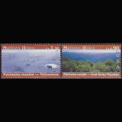 UN-GENEVA 2003 - Scott# 415-6 Heritage Sites Set of 2 NH
