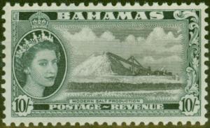 Bahamas 1954 10s Black & Slate-Black SG215 V.F MNH