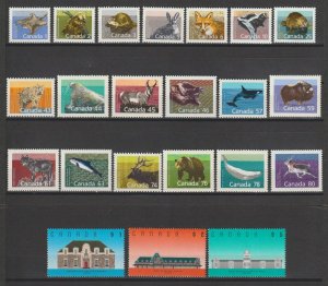 CANADA 1988/93 SG 1261/79 MNH Cat £24