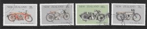 NEW ZEALAND SG1389/92 1986 VINTAGE MOTOR CYCLES  USED