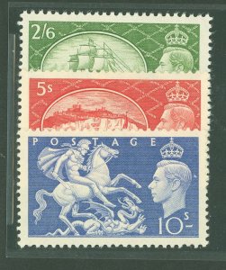 Great Britain #286-8 Unused Multiple