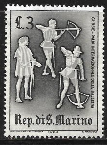 San Marino 556: 3l Gubbio International Crossbow Competition, MH, F-VF