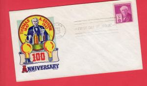#945 Thomas Edison - Cachet Craft Boll Cachet!