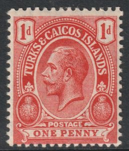 Turks Caicos Scott 26 - SG130, 1913 George V 1d MH*