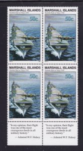 Marshall Islands 292-307, MNH Blocks of 4, With Selvage - WW2