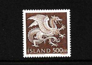 Iceland-Scott#677-unused NH-Dragon-Guardian Spirit-1989-