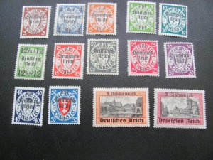 GERMANY 1939 MNH SC  241-254 DANZIG SET XF 220 EUROS (115)