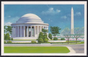 U.S.A. 1989 Sc UX144 Jefferson Memorial Washington DC Pic Postal Card Stamp MNH