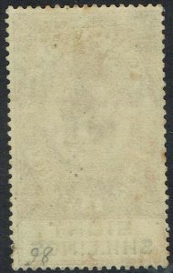 GIBRALTAR 1921 KGV 8/- WMK MULTI SCRIPT CA 