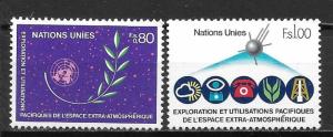 UN Geneva 109-10 Outer Space set MNH